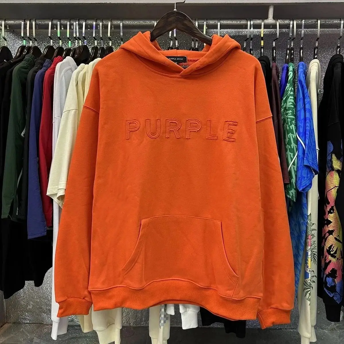 Purple Tracksuits [Hoodie + Pants Set] in Black — photo 15 of 15