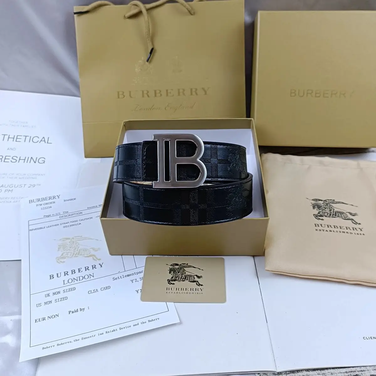 Burberry House Check Belt — photo 6 of 14