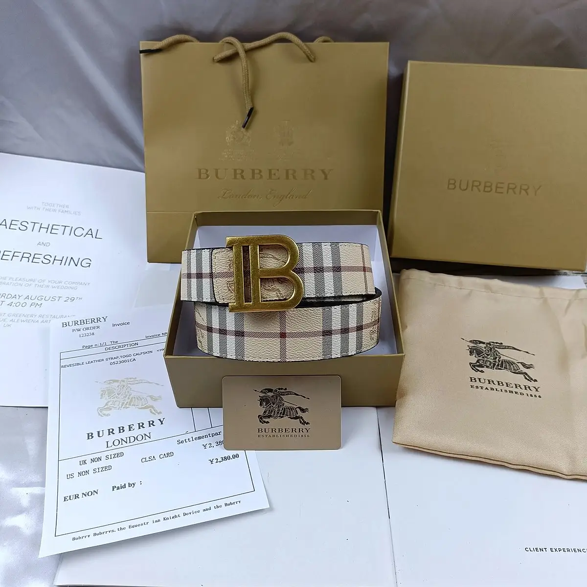Burberry House Check Belt — photo 8 of 14