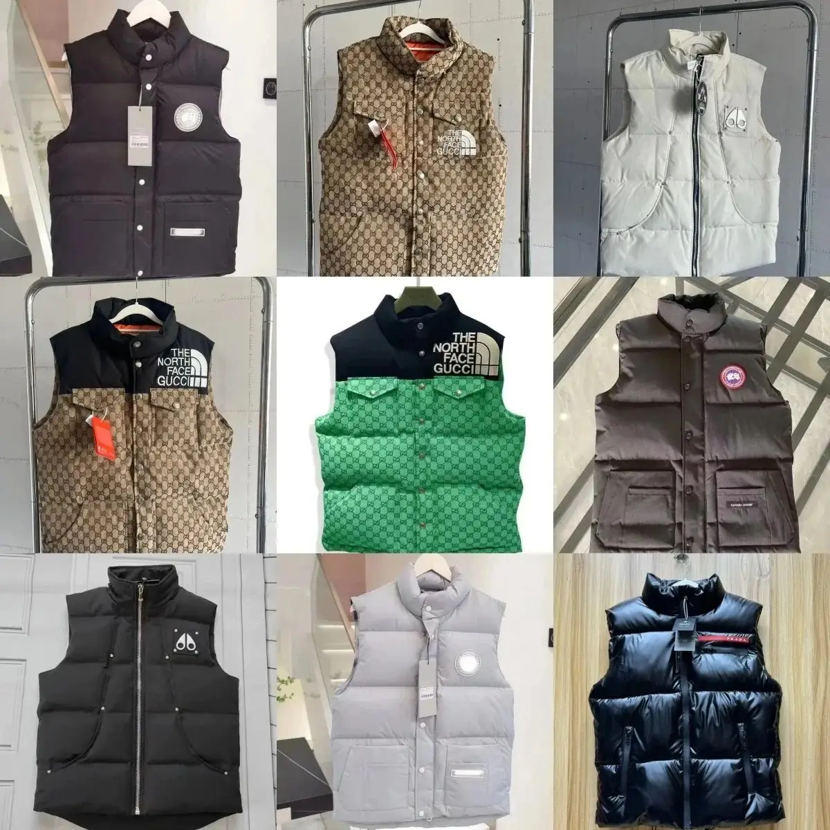 The North Face x Gucci GG Supreme Down Vest