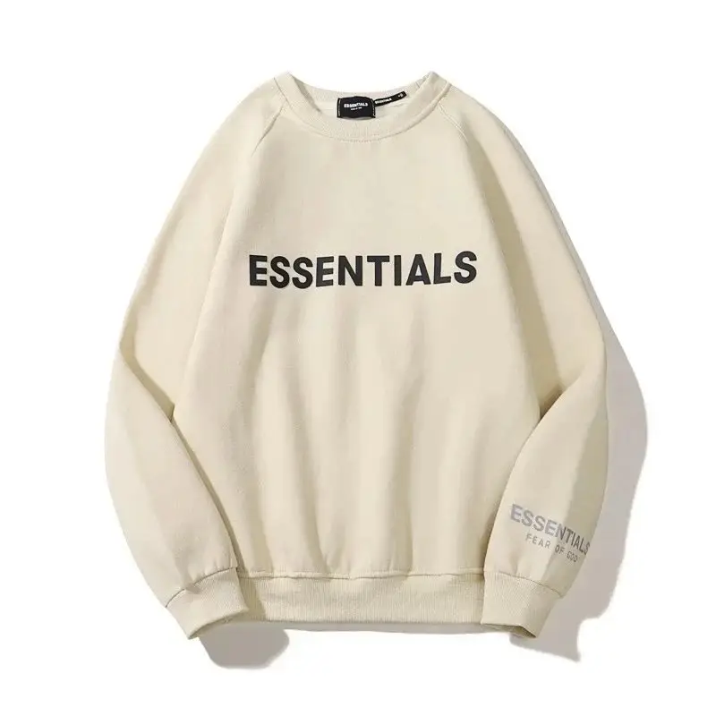 Essentials Black Crewneck Sweatshirt - Unisex Fashion Streetwear — photo 10 of 14